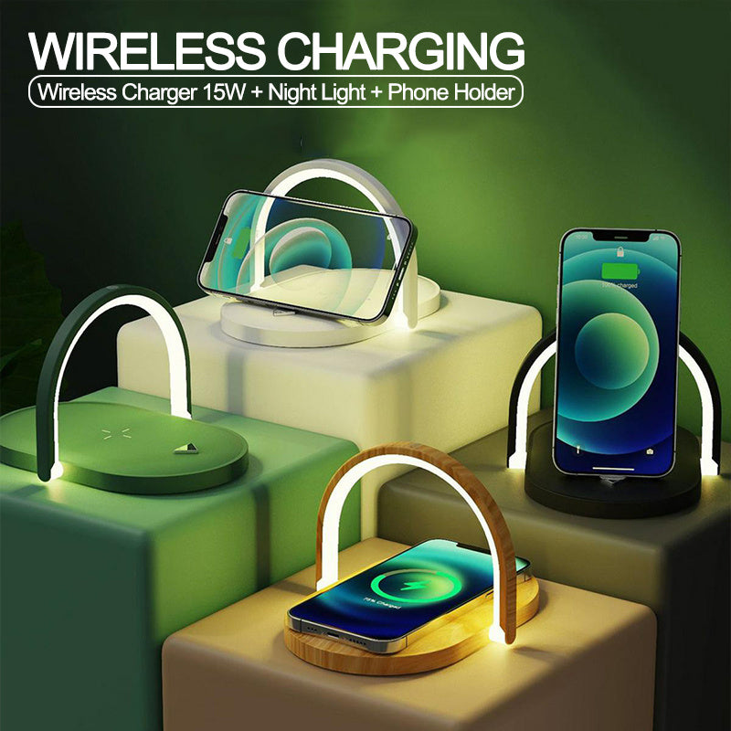 3 in 1 Wireless Charger with Night Light 15W