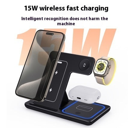 3 in 1 Wireless Charging Station 15W Fast Charger