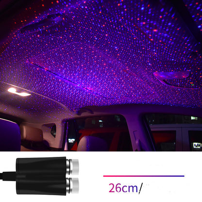Car Star Light Projector USB LED Interior Lamp