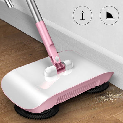 Floor Sweeper 3-in-1 Broom Dustpan Mop Cleaner
