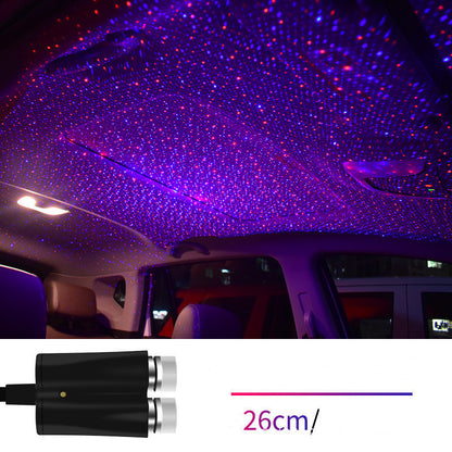 Car Star Light Projector USB LED Interior Lamp