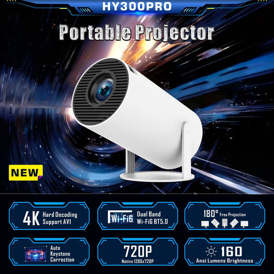 HY300 Pro Projector Home Theater Entertainment Projector